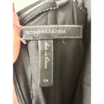 BCBGMAXAZRIA  Evianna Color-Blocked Strapless Peplum Gown Black/White Womens US 4 Photo 3