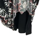 Metaphor  Black Floral 3 Quarter Sleeve Stretch Zip Side Sheath Dress Womens XL Photo 9