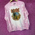 AC/DC Let There Be Rock Tour 1971 Long Sleeve Tshirt Tie Dye S/M Photo 2