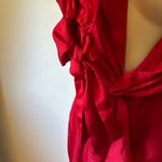 Elegant Red Long Sleeve Dress Size 0 Photo 6