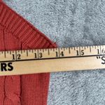 Joie  Cable Knit Sweater‎ Cardigan Tank Set Womens XS Rust Red Cropped 2pc Casual Photo 9