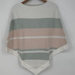 Barefoot Dreams  CozyChic Ultra Lite Ocean‎ Breeze Poncho Stripe Photo 0