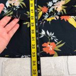 Saltwater Luxe Saltwater Luxe Midi Skirt Womens Medium Black Floral Wrap Tie Waist Photo 12