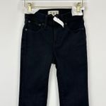 Madewell  Mid Rise Kick Out Crop Jeans Black Flare Stretch Minimalist US 23 NWT Photo 7