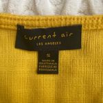 Anthropologie  Current Air Yellow Cross Back Textured Tank Size Small Photo 4