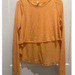 Free People Movement Cadence Layering Tee Top In Orange, Small, New Orange Photo 0