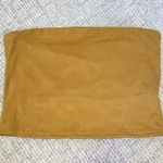 Urban Outfitters Mustard Suede Cropped Tube Top Photo 4