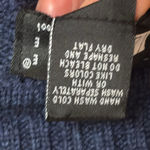 Carole Little Navy Open Front Cardigan 100% Merino Wool Blue Size M Photo 7