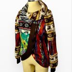 Adore Boho Artsy Patchwork Cowl Jacket Sz S Photo 3