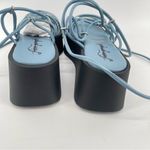 Free People Georgie Blue Wrap Gladiator Platform Open Toe Wedge Sandals Size 9 Photo 7