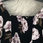 Free Press Black Graceful Floral Spaced Out Cropped Blouse NWT size Medium Photo 6