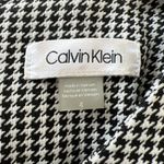 Calvin Klein Sheath Dress Black White Houndstooth Print Sleeveless Size 4 Photo 7