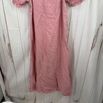 Sleeper Women’s XS Pink Brigitte Linen Midi Dress Minimalist Lagenlook Photo 6