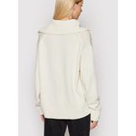 SAMSØE SAMSØE Hailey Polo Sweater – Antique White Knit Top, Women’s Size M Size M Photo 4