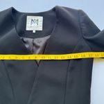 Milly  Black Blazer Jacket with Gold Zipper Accents Size 6 Photo 10