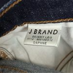 J Brand Daphne Low Rise Skinny Jeans Blue Denim Y2K Size 28 Grunge Dark Wash Photo 4