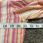 Fresh Produce  Shirt Womens Multicolor Stripe Button Up Cotton Tab Sleeve Xl Photo 12