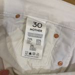 MOTHER The Looker Broken Mirror White Skinny Jeans Women's Size 30 Photo 7