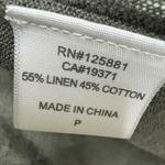 Brochu Walker  Open Front Long Line Green Linen Blend Cardigan‎ Sz S Photo 2