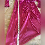 BooHoo Pink Dress Size 24 Pink Shimmer Plus Curvy Photo 7