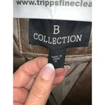 B Collection Women's Bronze Metallic Leather Blazer Jacket XL Lapel Collar‎ Gold Photo 1