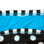 Xhilaration Women’s  Coca Brown & White Bikini w/ Bright Blue Accents Photo 9