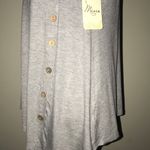 Misia grey short sleeve top with buttons on side Gray Photo 5