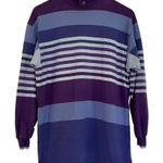 L.L. Beanāvintage purple striped rugby tunic pullover sml Photo 0