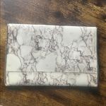 Rebecca Minkoff  Leo Leather Marble Grey Envelope Clutch Photo 5