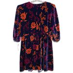 Maggy London Velvet Mini Fit & Flare Dress 3X Floral Bloomcore Prairie Boho NWT Photo 1