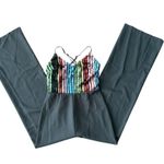 Lush Clothing Shine and Dandy Black Multi Rainbow Sequin Jumpsuit Size Small Photo 7