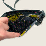 Vera Bradley Falling Flowers Green Fabric Mini Battery Wallet Crossbody Bag Photo 4