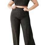 Forever 21 Glitter Metallic Striped Flared High Rise Pants Photo 0