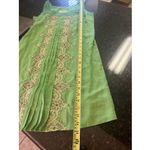 Anthropologie Floreat  Dress Sz‎ 2 Green Beaded Embroidery Tank Cotton Lined Photo 6