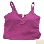  Womens 6‎ Lululemon Align Tank Crop TopVivid Plum Purple Built In Bra Photo 0