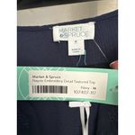 Market & Spruce Stitch Fix Embroidery Sleeveless Top Medium Navy Blue NWT Photo 1
