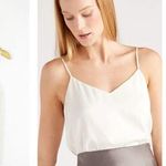 Frame  Cream V-Neck 100% Silk Camisole Size Small  Minimalist Classic Photo 0