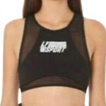 LF BRAND BLACK MESH STRETCH SPORTS BRA SIZE SMALL Photo 0