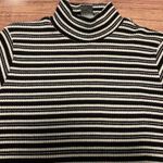 One Step Up  Striped Mock Neck Shirt Photo 2
