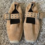 Rag and Bone  36 Anteros Buckle-Detailed Suede Espadrilles in Oak Brown Photo 6