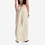 H&M  Beige Linen Blend Dress Pants(Size 8) Photo 1