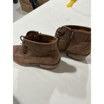 Lucky Brand Womans  Drill Brown Leather Lace Up Stacked Heel Bootie 7.5 M Photo 2