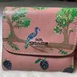 Coach Berry Peacock Pink Leather Sallet Hand Painted Photo 0