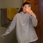 Real Work Pastel Purple Quarter-Zip Sweatshirt Photo 1