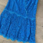 Free People heart in two lace blue sheer mini dress Photo 4