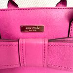 Kate Spade Villabella Quinn Pink Top Handle Bow Triple Compartment Satchel Photo 3