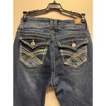 Wallflower Women's The Lucious Curve Fit Jeans Dark Wash Size 5 Reg Blue Photo 6