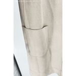 Joan Vass Beige Women's Solid Long Coat - Size S Photo 2