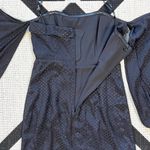 Bardot Black Shiny Polka Dot Off The Shoulder Mini Dress Size 4 Photo 5