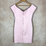 Charlotte Russe Sweetheart Neck Pink Faux-Suede Sheath Dress NWT L Photo 6